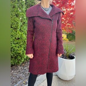 ♨️Soia&Kyo Women's Red Wool Blend Coat